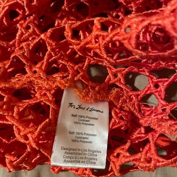 For Love And Lemons Red Swim Coverup - Picture 11 of 14